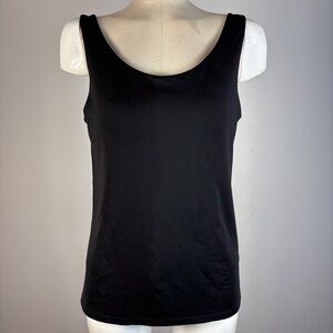 Uniqlo Black AIRism Sleeveless Top | Scoop Neck Basic Tank XL